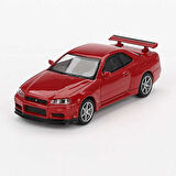 Mini GT 796 Nissan Skyline GT-R (R34) V-Spec Active Red