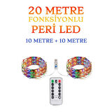 Kumandalı Animasyonlu 20 Metre Usb Peri Led Parti Kutlama Tel Led