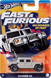 Hot Wheels Uzun Kart Gümüş Seri F&F Hummer H1