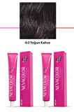 2 li Set Premium 4.0 Yoğun Kahve - Kalıcı Krem Saç Boyası 2 X 50 g Tüp
