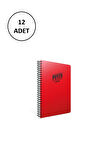 Gıpta Punto A5 Spiralli Pp Kapak Defter 60 Yaprak Çizgili (12 Li Paket)