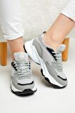 Tonny Black Gri Unisex Spor Ayakkabı Zyp Gri-44