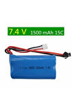 18650 7.4v 1500mah 15c Li-ion Helikopter Pil