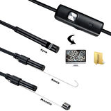 Endoskop 3 In 1 Yılan Kamera Usb Micro Usb Type-c 10m Sert Kablo