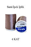 Oyalı 4 Kat Suni İpek İplik İğne Oyası Boncuk İpi Tığ Oyası No:2769
