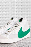 Blazer Mid 77 Jumbo Leather Hakiki Deri Günlük Bilekli Spor Ayakkabı Beyaz Yeşil