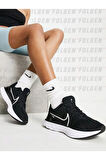 Running React Infinity Run Flyknit 3 Sneakers Black/White Kadın Siyah Spor Ayakkabı