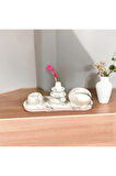 3'lü Mumlu Dekoratif Modern Set - Estetik ve Şıklık Bir Arada