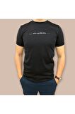 Erkek Slim Fit Enjeksiyon Baskılı Pamuklu T-Shirt