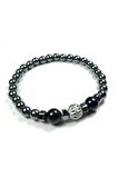 Hematit ve Doğal Taş Kombinli Bileklik Model No:465