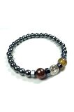 Hematit ve Doğal Taş Kombinli Bileklik Model No:464
