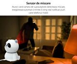Ip Wifi 360° 1080p Güvenlik Kamerası Gece Görüşlü Led Işıklı Alarmlı Kamerası Panda Kılıflı