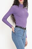 Balıkçı Yaka Body Mor - 8338.1567.