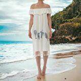  Beach Breeze Peştemal Deniz Elbisesi %100 Pamuk