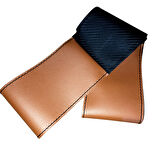 DİKİŞLİ DİREKSİYON KILIFI TABA DERİ SİYAH DERİ SİYAH DİKİŞLİ SCANİA (FOTOĞRAFTAKİ DİREKSİYON İÇİN)