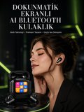 Yeni Nesil AI Bluetooth Kulaklık Akıllı Dokunmatik Ekranlı