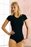 Likralı Kısa Kol Body 4057