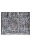 180x267 Cm El Dokuması Yeniden Boyanmış Eski Türk Halısı, Modern Gri El Yapımı Yünlü Halı