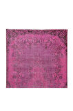 152x285 Cm El Dokuması Yeniden Boyanmış Eski Türk Halısı, Modern Pembe El Yapımı Yünlü Halı