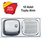 Teka EBM 45 Paslanmaz Sağ ( 86x43,5 ) 10 Adet