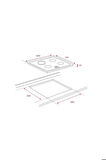 Teka - Ankastre Siyah Cam Set ( Dlv 68660 Bk Tos Davlumbaz - Tb 6415 Ocak - Hlb 8400 Bk )