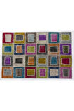 204x305 cm Modern El Dokuması Çok Renkli Otantik Tarzda Patchwork Halı