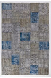 230x330 cm Patchwork Halı, Açık Tonlarda Anadolu Halısı, Çok Renkli Peçvörk