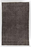 (197 X 310 CM) Kahverengi %100 El Ile Dokunmuş Anadolu Halısı, Sade Halı