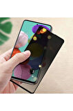 Teknopark Samsung Uyumlu Note 10 Lite Privacy Kavisli Hayalet Gizlilik Filitreli Full Ekran Koruyucu