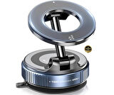 Audi A3 2003-2004-2005-2006-2007-2008-2009-2010-2011-2012-2013 Telefon Tutucu Hareketli Mekanizmalı Ayarlanabilir Vakumlu Neodimyum Güçlü Mıknatıslı