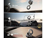 Citroen C5 2001-2002-2003-2004-2005-2006-2007 Telefon Tutucu Hareketli Mekanizmalı Ayarlanabilir Vakumlu Neodimyum Güçlü Mıknatıslı