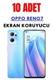 Oppo Reno7 Temperli Cam Ekran Koruyucu Süper Ekonomik Paket ( 10 Adet )