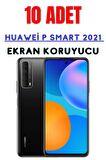 Huawei P Smart 2021 Temperli Cam Ekran Koruyucu Süper Ekonomik Paket ( 10 Adet )