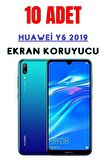 Huawei y6 2019 Temperli Cam Ekran Koruyucu Süper Ekonomik Paket ( 10 Adet )