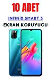 Infinix Smart 5 Temperli Cam Ekran Koruyucu Süper Ekonomik Paket ( 10 Adet )