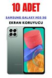 Samsung Galaxy M33 5G Temperli Cam Ekran Koruyucu Süper Ekonomik Paket ( 10 Adet )