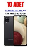 Samsung Galaxy A12 Temperli Cam Ekran Koruyucu Süper Ekonomik Paket ( 10 Adet )