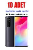 Xiaomi Mi Note 10 Lite Temperli Cam Ekran Koruyucu Süper Ekonomik Paket ( 10 Adet )