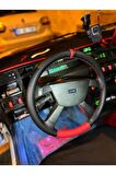 Fiat Tempra Üniversal Direksiyon Kılıfı (noktalıcarbon Oem-kırmızı Ve Yüzüklü)