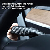 TESLA MODEL Y İÇİN UYUMLU VİTES - SİLECEK KOLU KAPLAMA KARBON DESENLİ