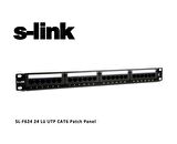 SL-F624 19" 24'lü UTP CAT6 Patch Panel