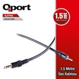 Q-STR2  Q-STR2 3.5mm STEREO ERKEK 1.5METRE SES KABLOSU