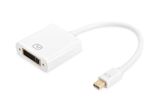 DisplayPort Adap Kab. mini DP-DVI (24+5) M/F, 0.15m, DP 1.1a uy CE, by AK-340406-001-W