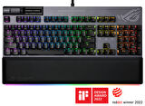 ROG STRIX FLARE II RED ANIMATE RGB OYUNCU KLAVYESİ DEĞİŞTİRİLEBİLİR ROG NX RED SWITCH LEDLİ EKRAN MEDYA KONTROLLERİ USB VE BİLEK DAYAMA
