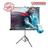 CODEGEN TX-20 AYAKLI (Tripod) 200X200 Projeksiyon Perdesi