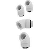 CX-9055007-WW Fitting (adapter) ,XF Adapter 2-pack (45° Angled rotary; glossy white)