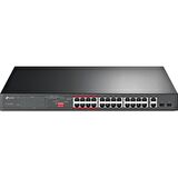 TL-SL1226P 24 PORT 10/100 +2 RJ45 GIGABIT UPLINK + 2 COMBO GIGABIT SFP 250W POE SWITCH