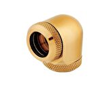 CX-9052023-WW Fitting (hard tube) ,XF Hardline 2-pack (90° Angled 12mm OD compression; gold)