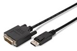 DisplayPort Adaptör Kablosu, DP-DVI (24+1) M/M, 2,0 m/kilitli, DP 1.1a AK-340301-020-S