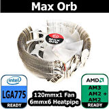 Max Orb Intel LGA775 ve AM2 uyumlu CPU Soğutucusu CL-P0369